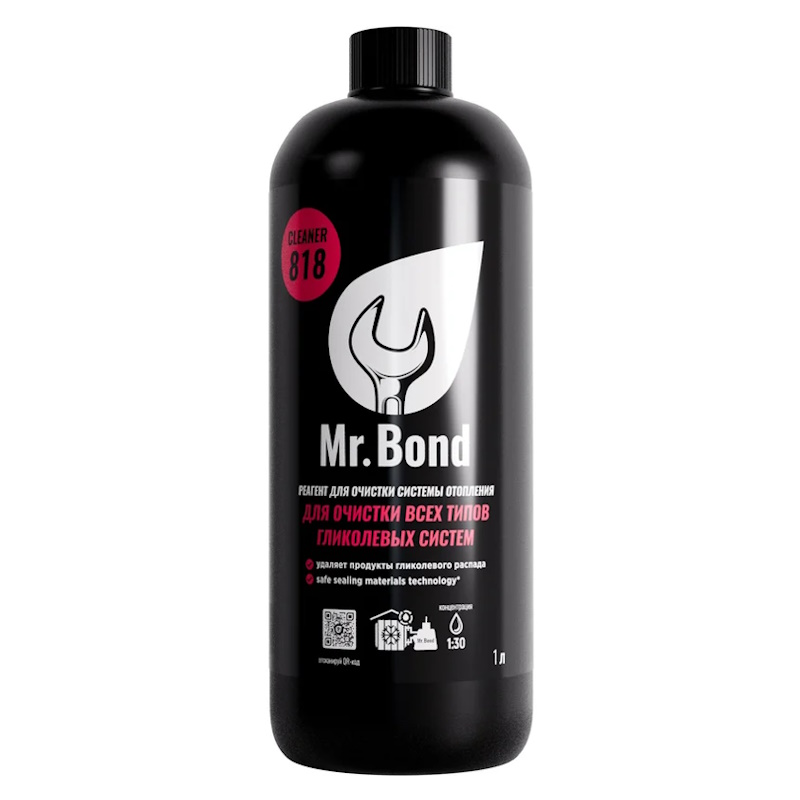 Mr.Bond Cleaner Реагент универсальный для очистки всех типов гликолевых систем, 1л