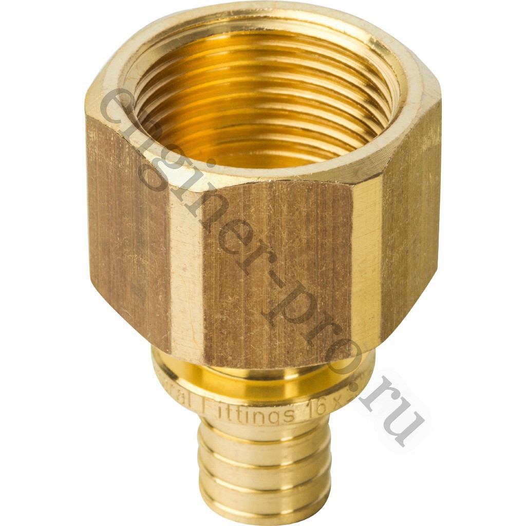 STOUT Муфта ВР 16x3/4" для труб из сшитого полиэтилена