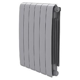 Биметаллический радиатор Royal Thermo Eclipse серебристый 500, 6 секций