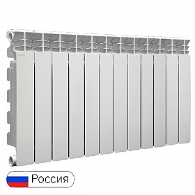 Алюминиевый радиатор STOUT GAMMA 500/100, 12 секций* Алюминиевый радиатор STOUT GAMMA 500/100, 12 секций*