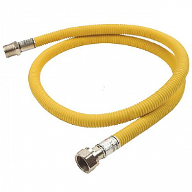 Шланг для газа 100 см, 1/2" ВР-НР (в металлической оплётке)