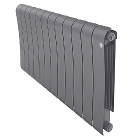 Радиатор биметалл. Royal Thermo Infinity BIANCO SILVER SATIN 500, 12 секций