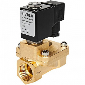STOUT Клапан электромагнитный, непрямого (пилотного) действия, 3/4" 220В (нормально закрытый)