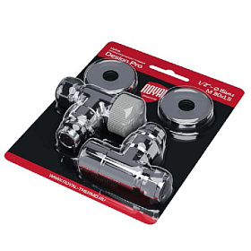 Royal Thermo Design Pro Комплект термостатических клапанов 1/2" угловой (хром)