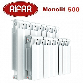 Биметаллический радиатор Rifar Monolit 500/100, 1 секция (не для продажи)