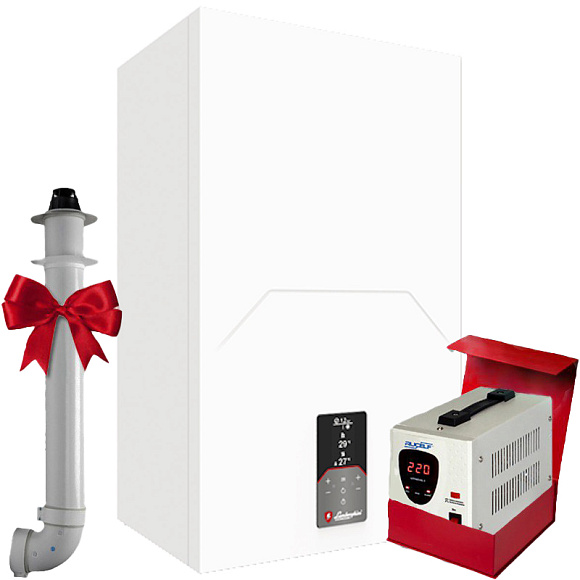 Конденсационный газовый котел Lamborghini ALHENA TECH 34 C, (двухконтурный, закрытая)