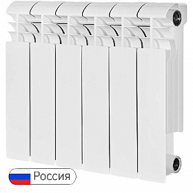 Биметаллический радиатор STOUT VEGA BM 350/100, 6 секций