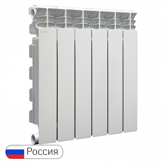 Алюминиевый радиатор STOUT GAMMA 500/100, 6 секций*