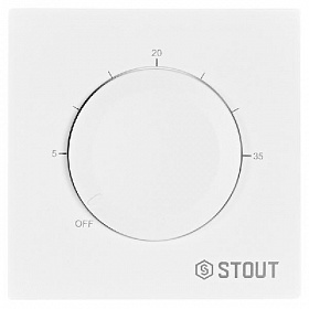 STOUT Термостат теплого пола 16А, белый
