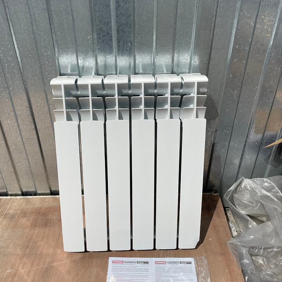 Алюминиевый радиатор ROMMER Profi 500/80, 6 секций (Уценка, скол 1 секции)
