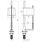 WC5550 Арматура нижняя G 1/2" с пластиковым штуцером