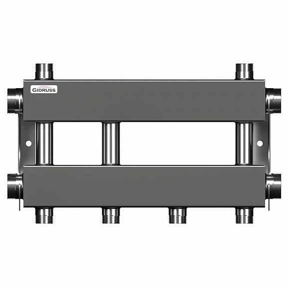 GIDRUSS Распределительный коллектор MKSS-150-2x25 (150 кВт, вх. 1 1/2", вых. 1")