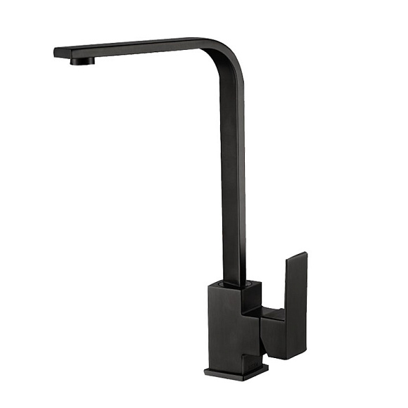 Смеситель для кухни, нерж. сталь VALFEX Antares Steel Black