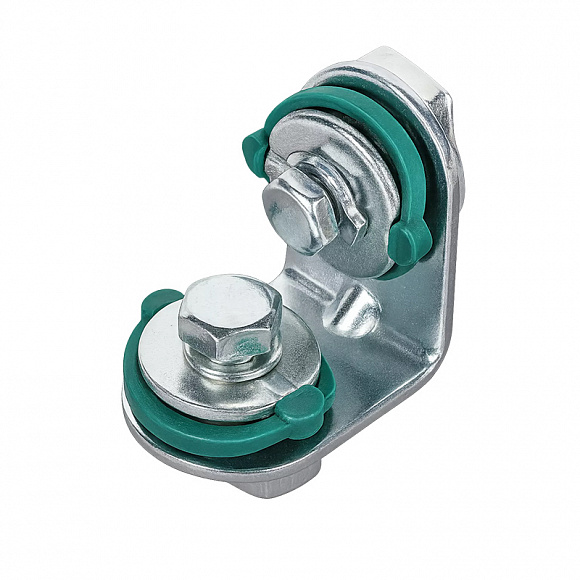 TIM Уголок 90°, 2 отверстия, 2 монтажные гайки