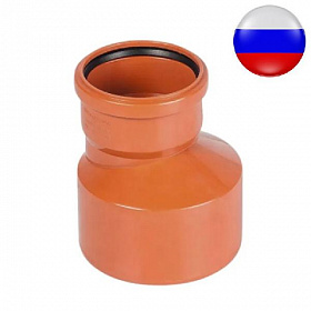 Муфта переходная наружная 160х110 мм РЫЖАЯ