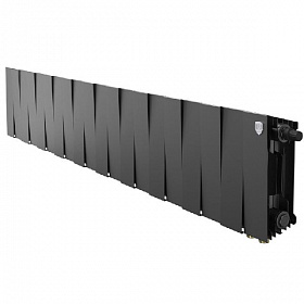 Биметаллический радиатор Royal Thermo Pianoforte NOIR SABLE 200, 20 секций (нижнее подключение)