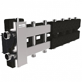 GIDRUSS Коллектор с гидрострелкой BMSS-80-7DU (80 кВт, вх. 1 1/4", 3+3+1 вых. 1")