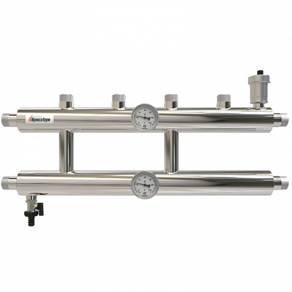 ПроксиТерм Распределительный коллектор GK 32-2.1 (вх. 1 1/4", 2+1 выхода 1")