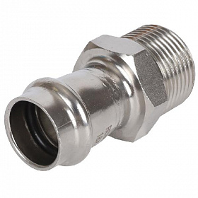 ROMMER Пресс муфта из нерж. стали 18х3/4 НР