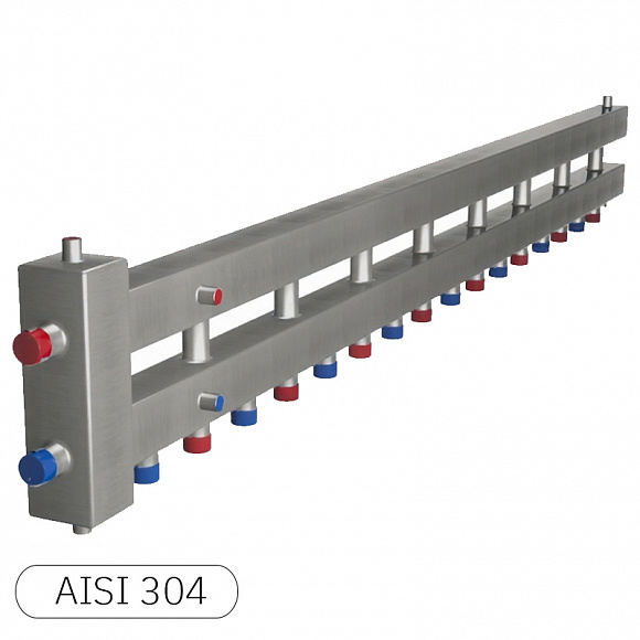 НЕРЖ Гирдравлический разделитель RISPA ГРУ+КМГ 8+1 выходов (100 квт)