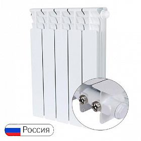 Биметаллический радиатор STOUT SPACE 500, 5 секций (нижнее правое подключение)