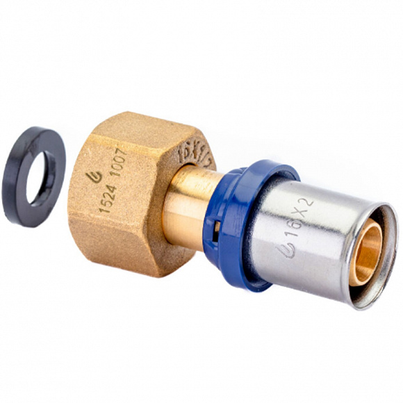 USYSTEMS Пресс муфта с накидной гайкой 16х1/2"