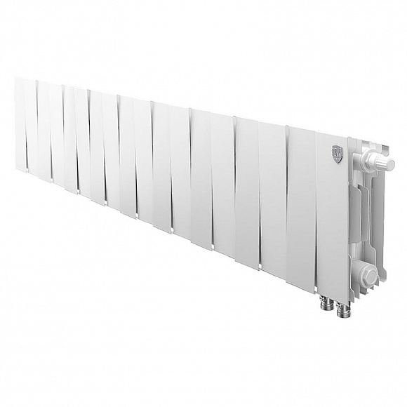Биметаллический радиатор Royal Thermo Pianoforte BIANCO TRAFFICO 200, 18 секций (нижнее подключение)