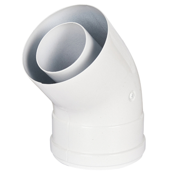 ROMMER Отвод коаксиальный 45° D60/100 (м-п)