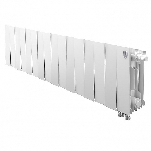 Биметаллический радиатор Royal Thermo Pianoforte BIANCO TRAFFICO 200, 16 секций (нижнее подключение)