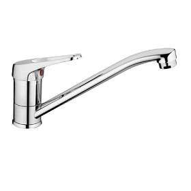 Смеситель для кухни "дуга" с гайкой, VALFEX Proxima Сhrome (латунь)