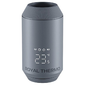 Royal Thermo Smart Умная термоголовка жидкостная M30x1,5 (Серебристая)