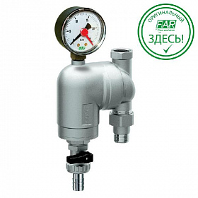 FAR Фильтр 100 мкм, с манометром, 1/2" ВР-НР