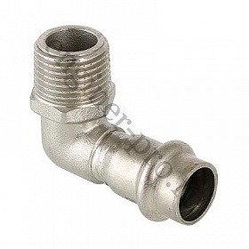 VALTEC Пресс-угольник из нерж. 22 мм х 3/4", 90° НР VTi.953.I.002205