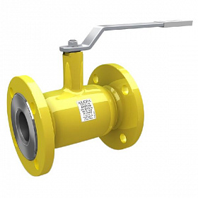 LD Кран шаровой фланцевый сталь газ КШЦФ Ду150/125 Ру16 стандартный проход 