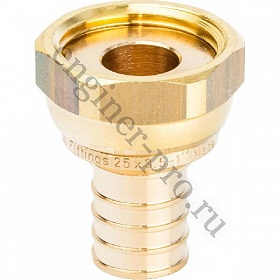 STOUT Муфта с накидной гайкой 25x1" для труб из сшитого полиэтилена