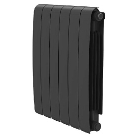 Биметаллический радиатор Royal Thermo Eclipse черный 500, 6 секций