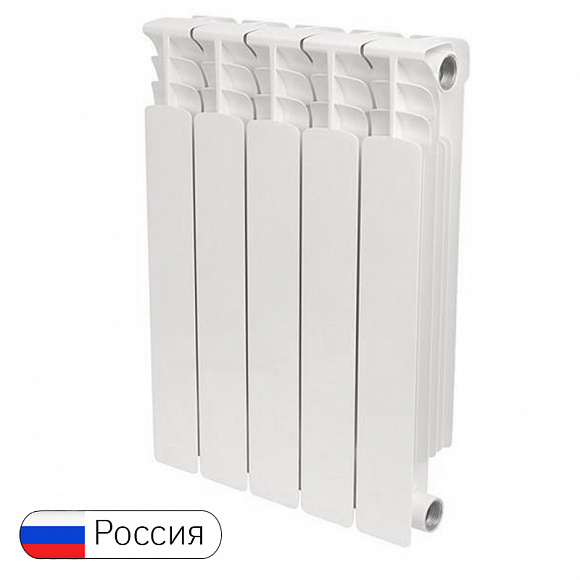 Биметаллический радиатор STOUT SPACE 500/90, 5 секций Биметаллический радиатор STOUT SPACE 500/90, 5 секций