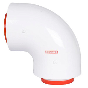 ROMMER Адаптер для котла угловой 90° D60/100 (Baxi (кроме ECO Nova/Classic),Mizudo, Haier, Arderia)