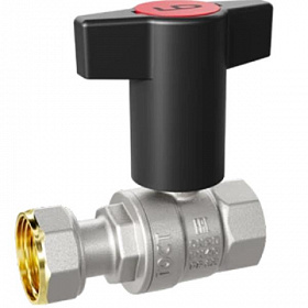 LD Pride Кран шаровый с накидной гайкой, бабочка 1/2х1/2 (с удлиненным штоком)