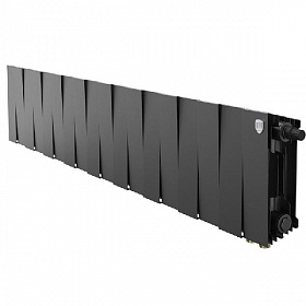 Биметаллический радиатор Royal Thermo Pianoforte NOIR SABLE 200, 18 секций (нижнее подключение)
