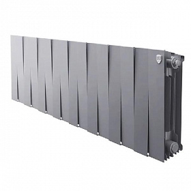 Биметаллический радиатор Royal Thermo Pianoforte SILVER SATIN 300, 16 секций (нижнее подключение)