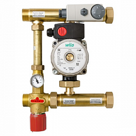 Смесительный узел для теплого пола WATTS ISOTHERM 1' с насосом Wilo RS 25/6