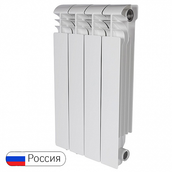 Алюминиевый радиатор STOUT Vega 500/100, 4 секции Алюминиевый радиатор STOUT Vega 500/100, 4 секции