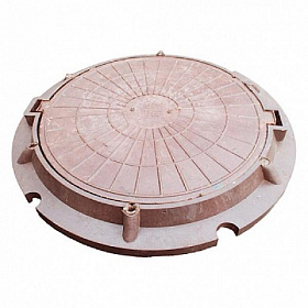 Люк полимерный, 15 кН, красный