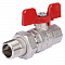 STOUT Кран шаровой с американкой, ВР/НР, ручка бабочка 1/2" (EPDM)