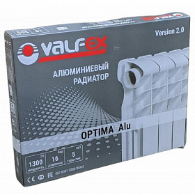 Алюминиевый радиатор VALFEX OPTIMA 500/80, 10 секций