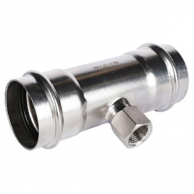 ROMMER Пресс тройник из нерж. стали 54х1/2 ВР