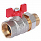 ROMMER Шаровой кран с американкой 1 1/4" ВН/НР, ручка бабочка
