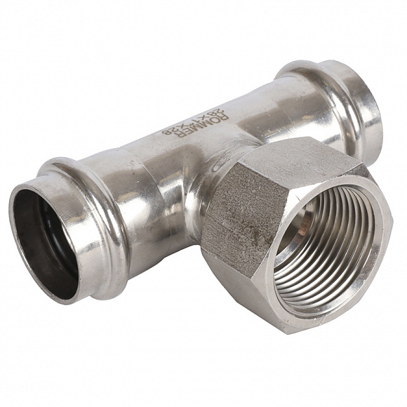 ROMMER Пресс тройник из нерж. стали 28х1 ВР