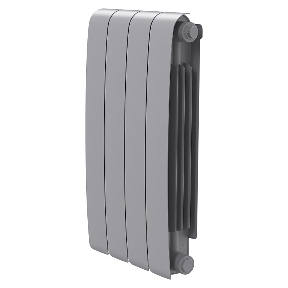 Биметаллический радиатор Royal Thermo Eclipse серебристый 500, 4 секции